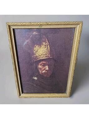 Man In A Golden Helmet Rembrandt Lithograph- Dutch 1606-1669